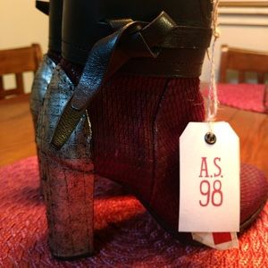A.S. 98 Amaranto Heel Boot- HARD TO FIND